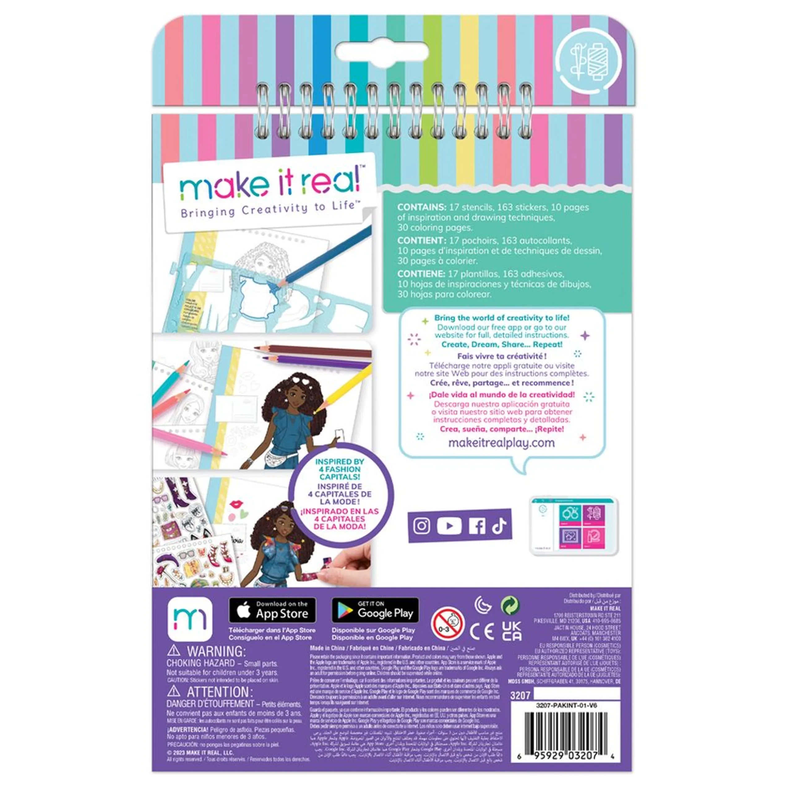 City Style Fashion Design Sketchbook Kit