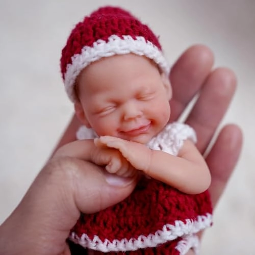 Mire & Mire Reborn Baby Doll - 4.5 Inch Full Silicone Sleeping