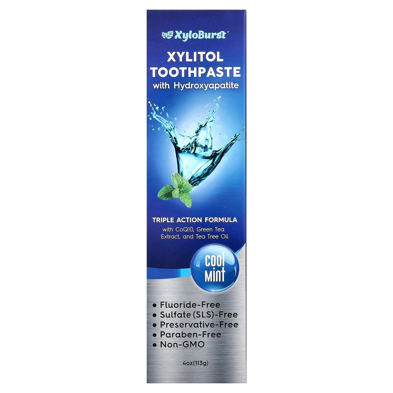 Triple Action Hydroxyapatite Cool Mint Toothpaste 4 years or older 113 g