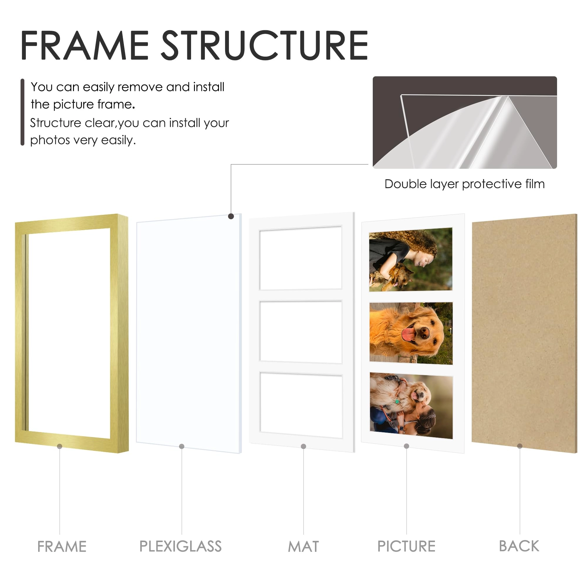 Collage Picture Frame - 8x14 3