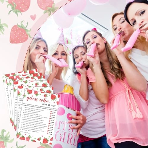 Strawberry Theme Baby Shower Games - 302 piece(s) 6 - 15 years English