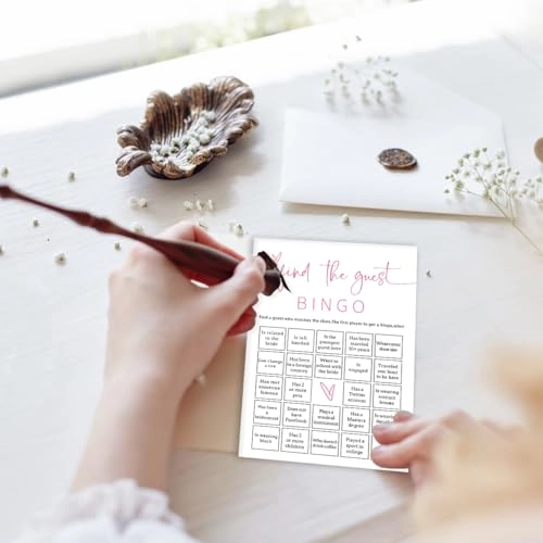 Bridal Shower Bingo - 25 pieces Unisex-Adults