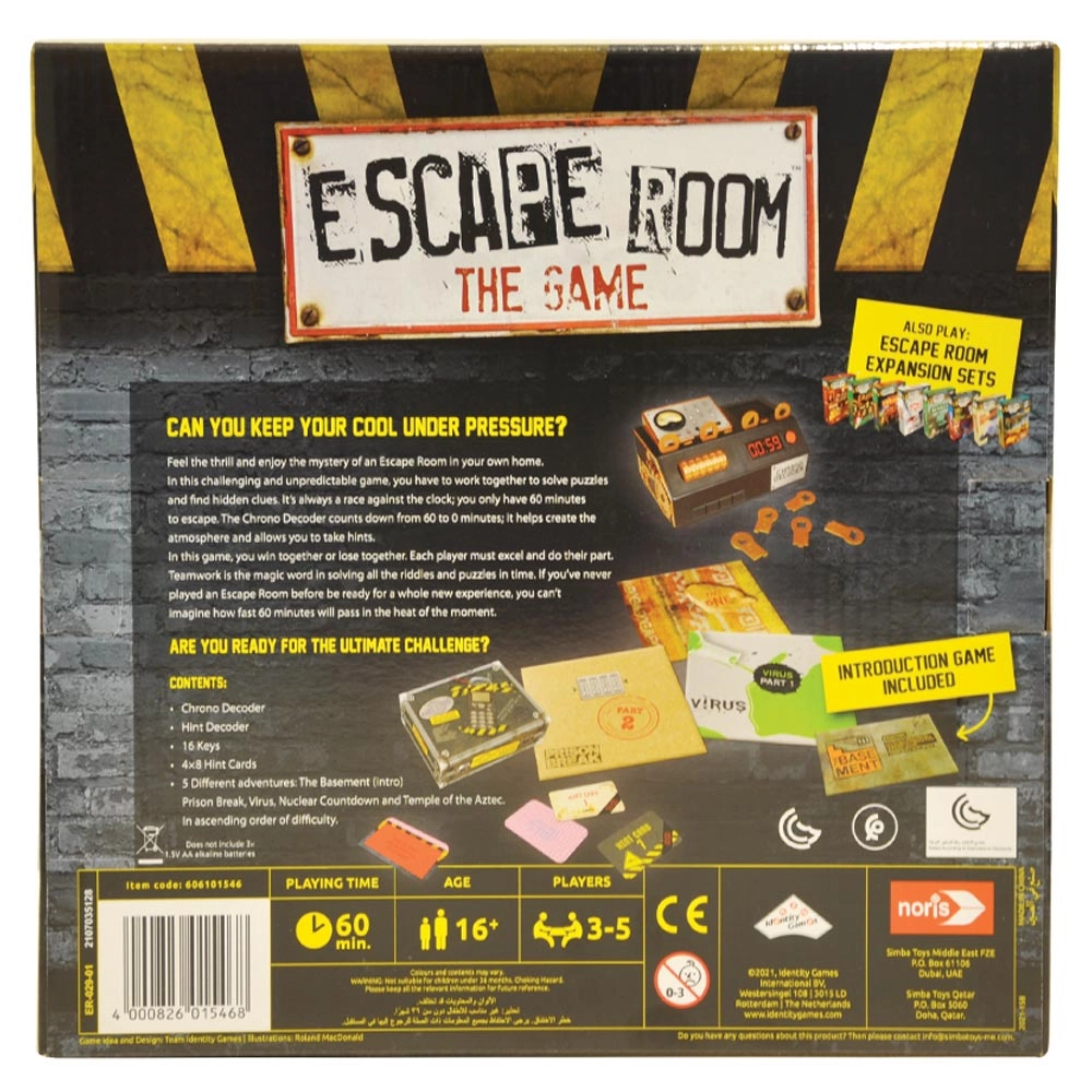 Escape Room The Game - 15 +