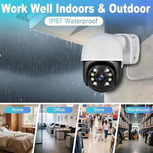 4K Outdoor Surveillance Camera Set - 4 channels