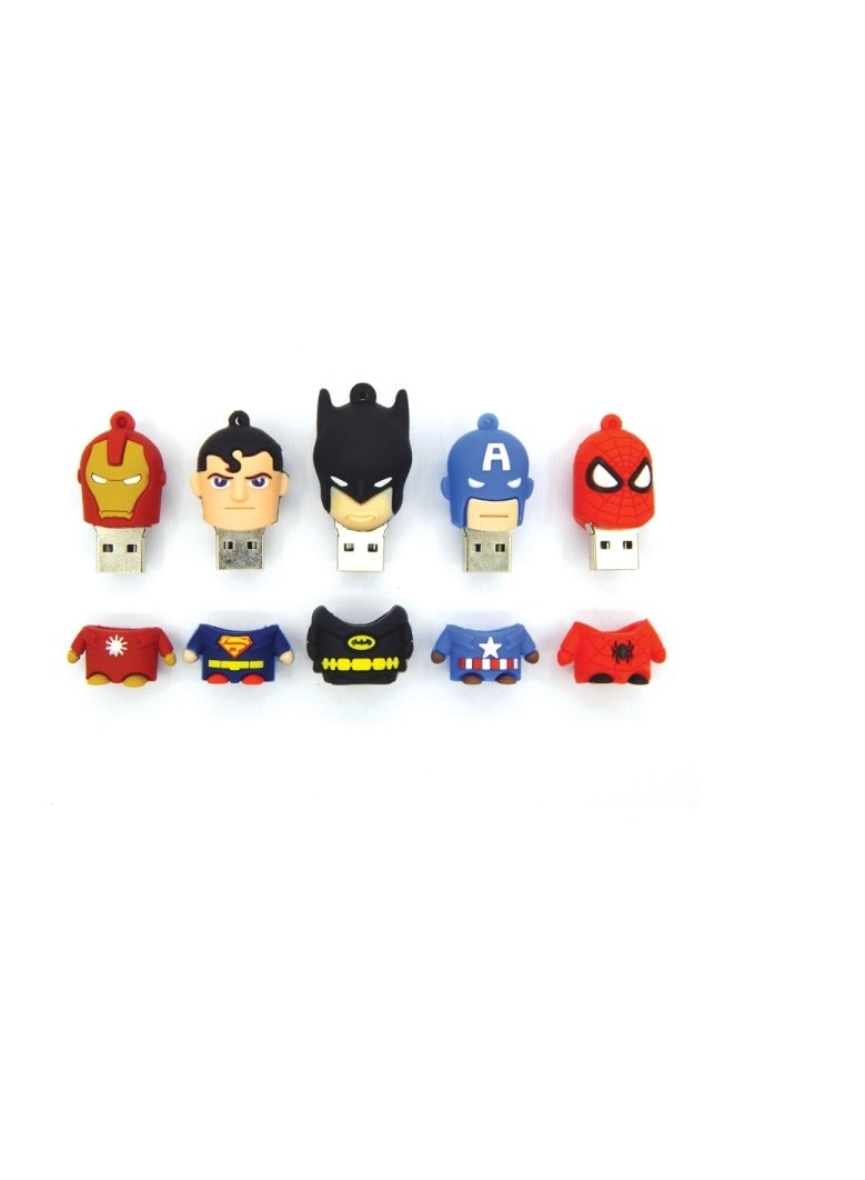 Custom PVC USB Drive - Superhero designs USB 2.0/3.0 8GB-64GB