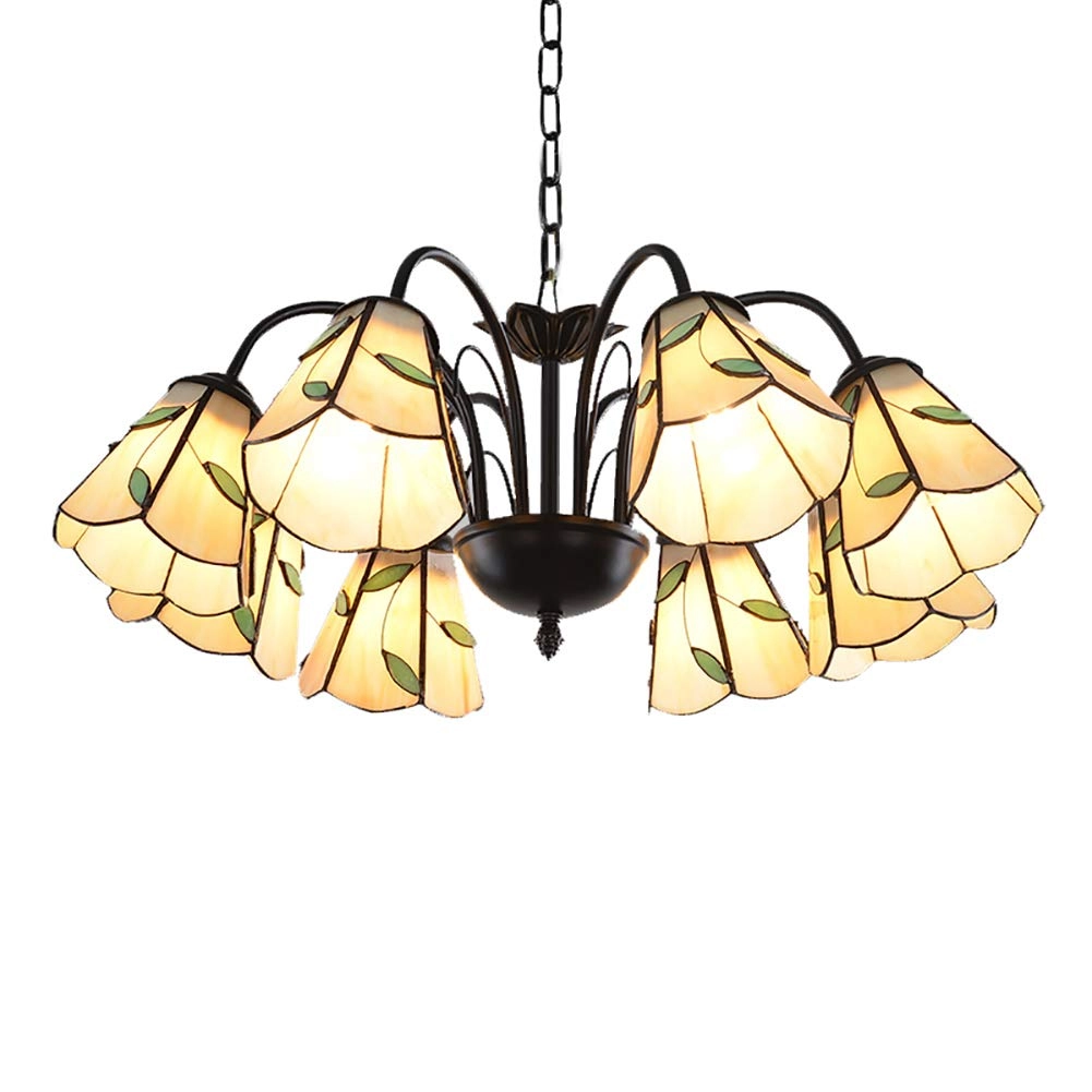 Tivani Chandelier - Blue tiffany 3 heads