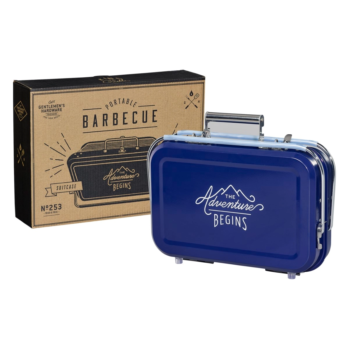 GENTLEMEN'S HARDWARE Portable Barbeque Grill - 26 x 39 cm