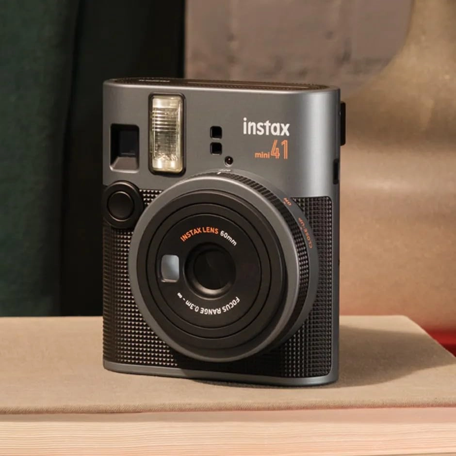 Instax Mini 41 + Instax Mini Instant Film - 20 Sheets + Photo Album - 64 Pockets + Microfiber Cleaning Cloth