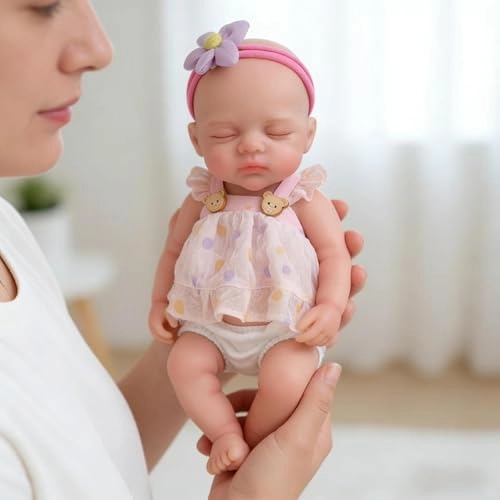 Reborn Baby Doll - 12 inch Full Silicone Girl Ages 3+