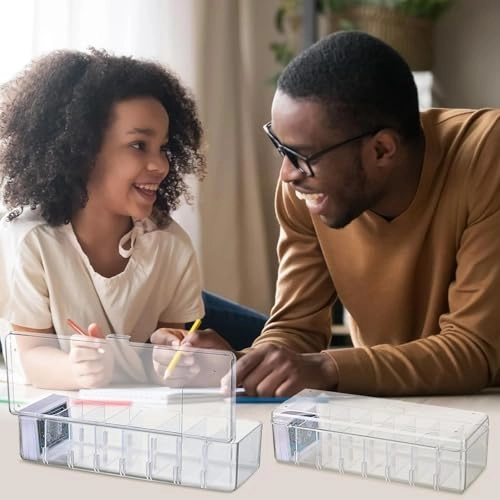 Trading Card Storage Box - 2 Pack Secure Lids