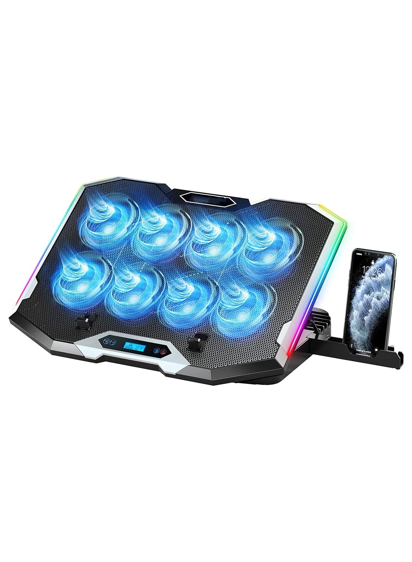 Gaming Laptop Cooling Pad - 8 Fans 15-17.3 Inch