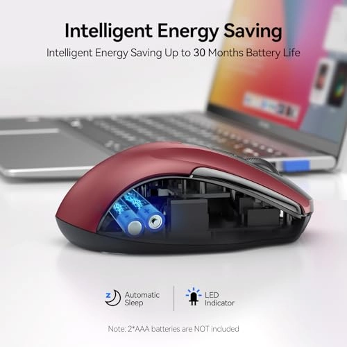Multi-Device Slim Optical Mouse - Bluetooth, USB