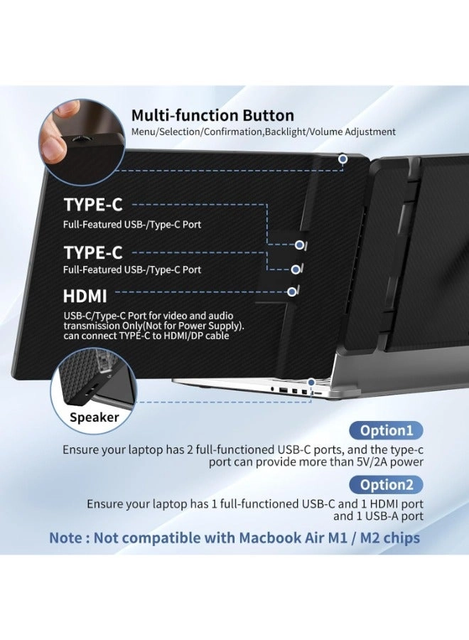 Laptop Screen Extender Monitor - 1080 X 1920 pixels 14 inch