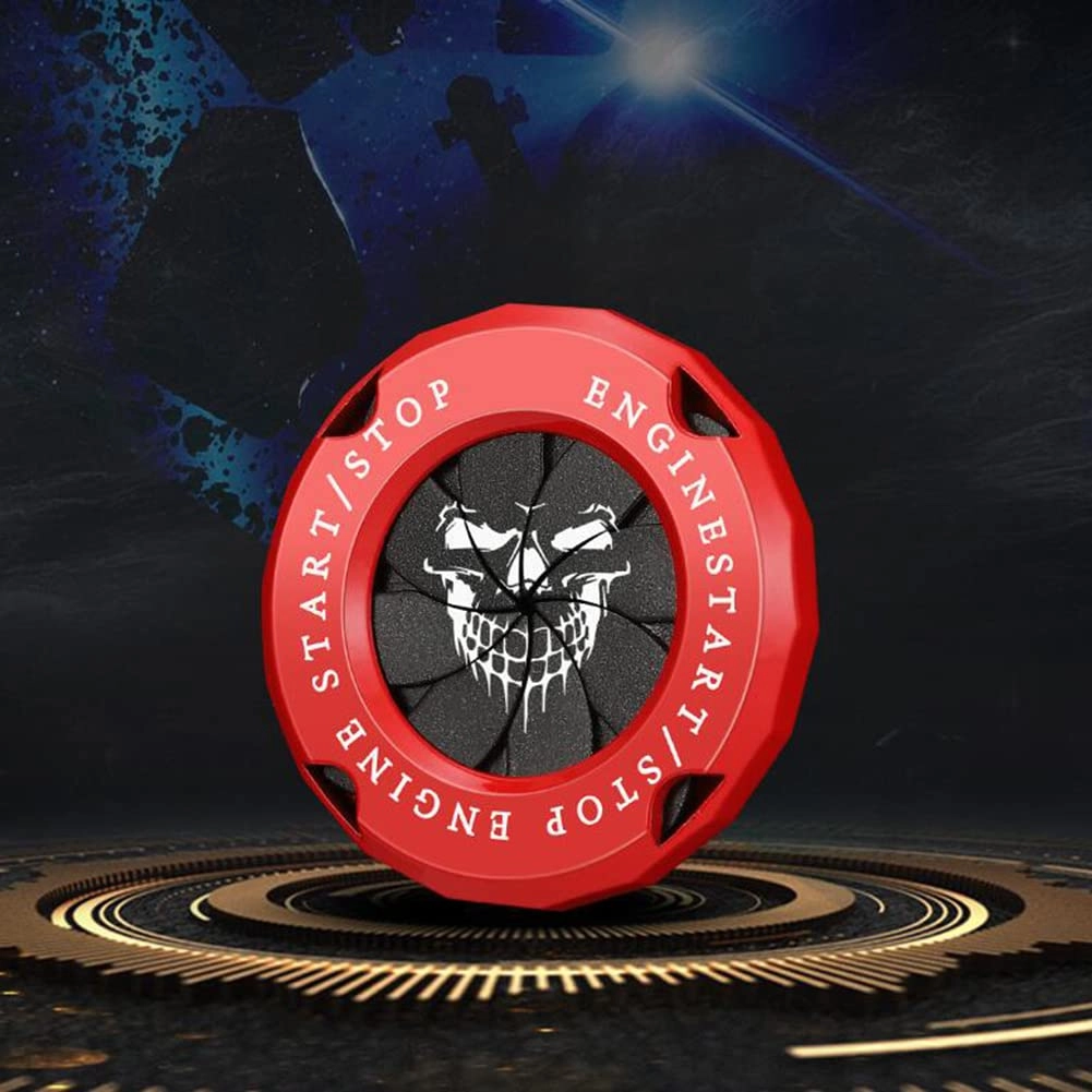 Start Stop Button Cover - Zinc alloy Skull Pattern