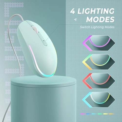 Wired LED RGB Backlit Mouse - USB