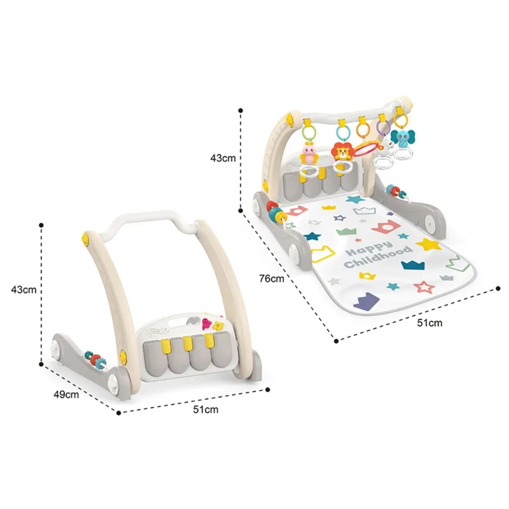 Baby Play Gym Mat & Learning Walker - 3 months