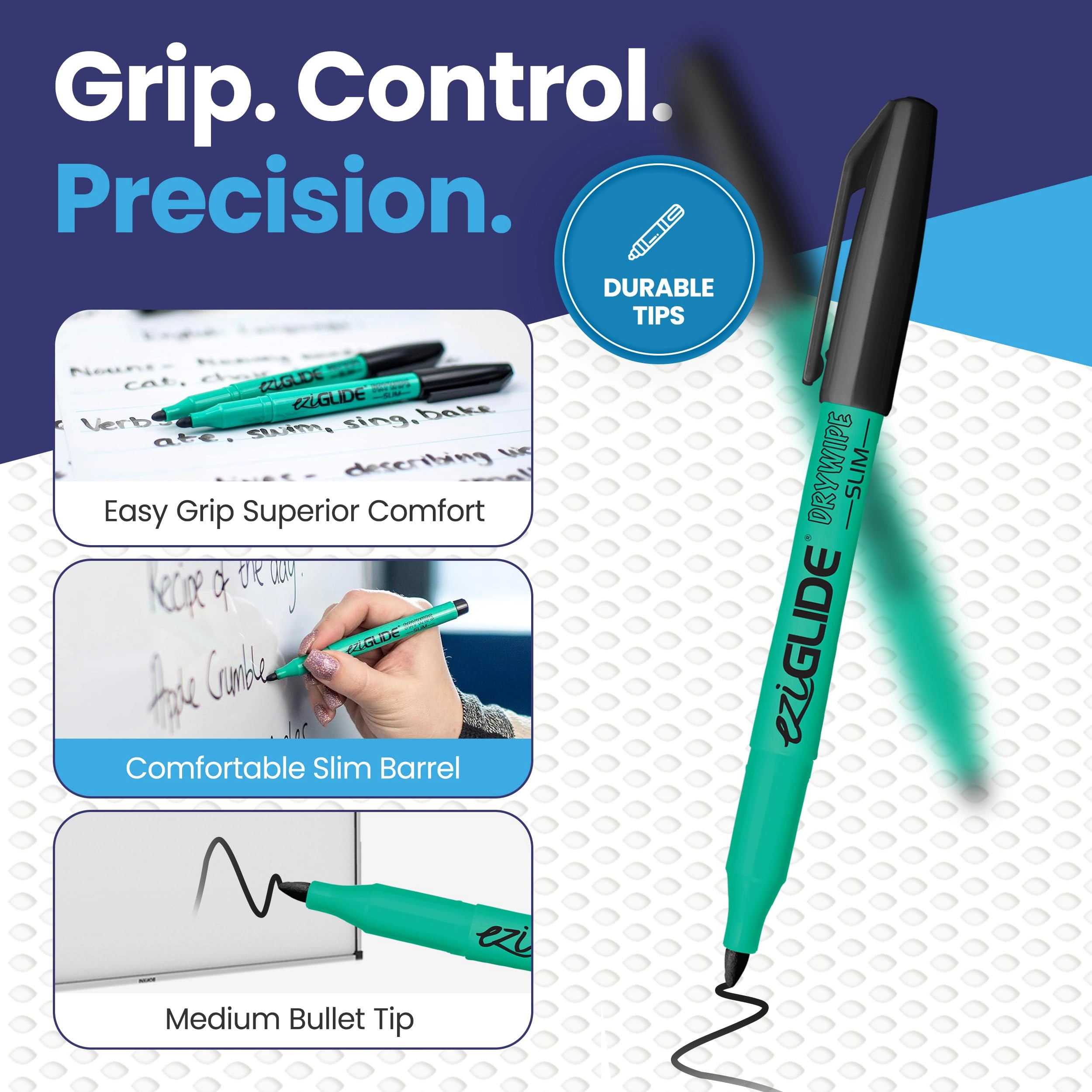 Whiteboard Marker - Black Bullet Tip