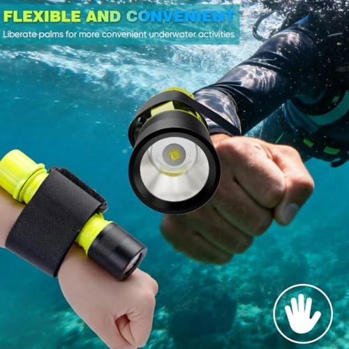 HCF1591A Diving Flashlight Rechargeable (1200lm) Pack