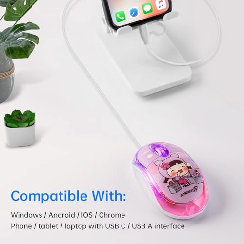 Wired USB C Mouse - USB