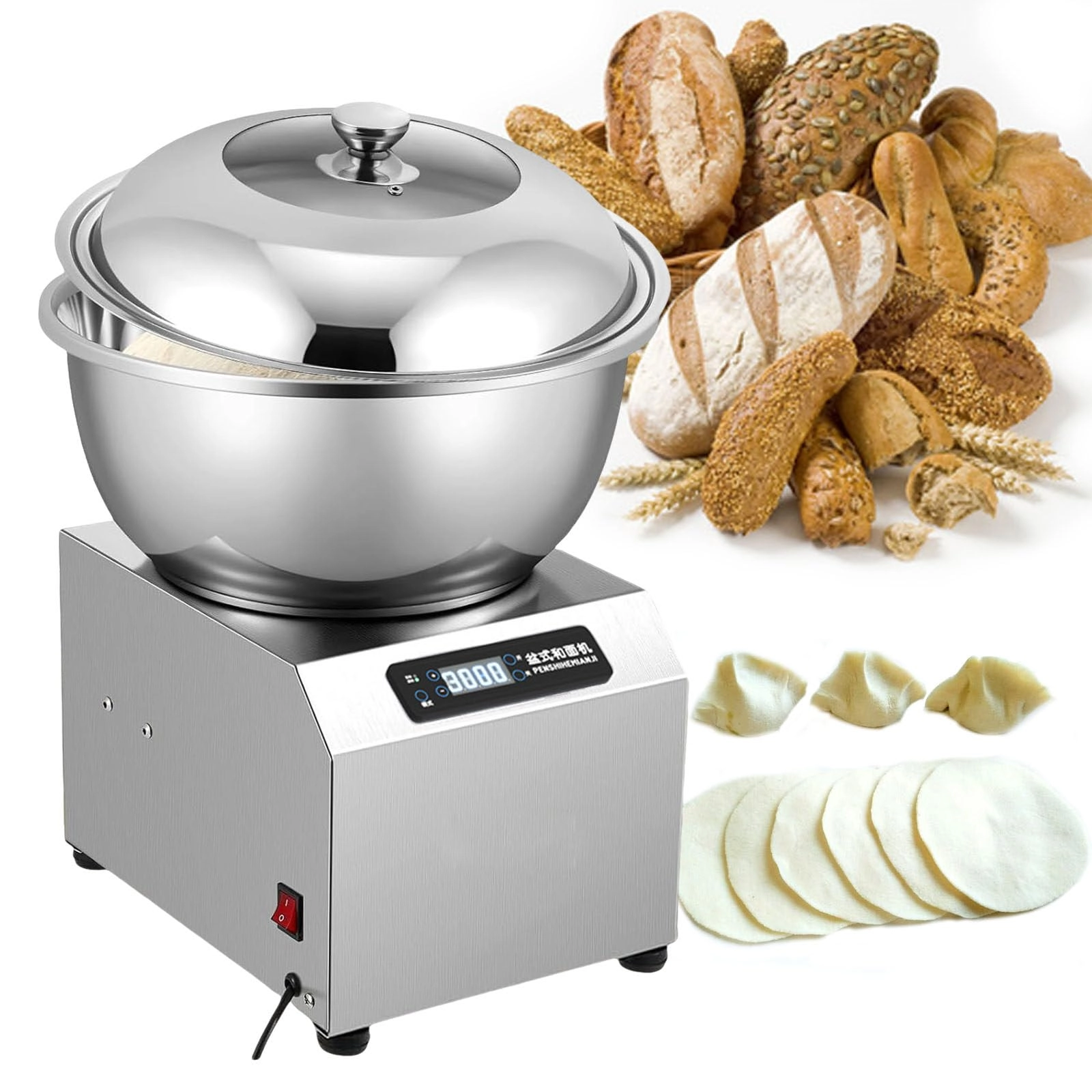 Dough Mixer - 11.02LBS/5KG 1800W