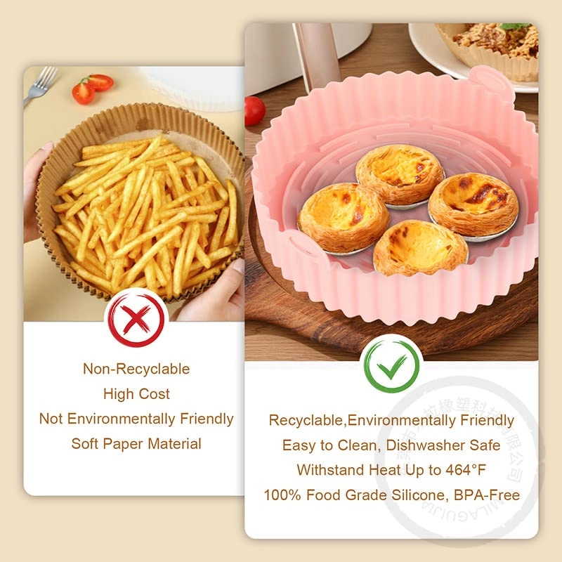 Air Fryer Silicone Pot - Aluminium, Plastic 2 x