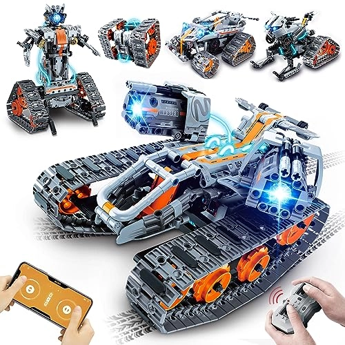 Hogokids 5 in 1 STEM Building Set - LED Light APP & Remote Controlled