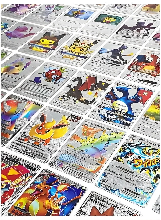 Assorted Cards Deck Box Set - Silver 55pcs