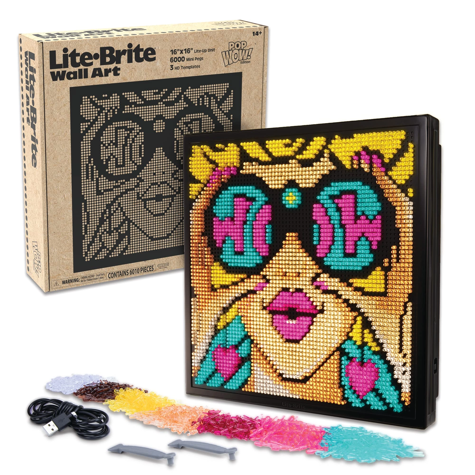 Lite Brite Wall Art POP Wow - Cartoon 1