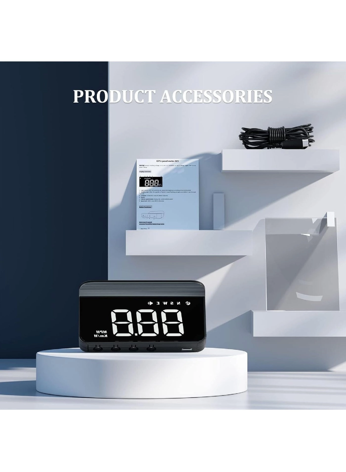 Headsup Display - LED Digital Speedometer MPH/KMH