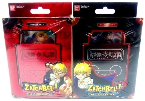 Zatch Bell The Card Battle Starter Set 1 - 4pcs + Zatch Bell The Card Battle Starter Set 2 - 4pcs