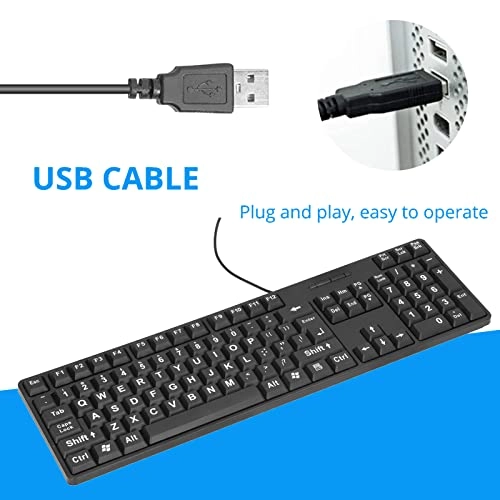 Large Print Keyboard - Wired