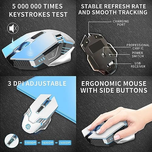 3-Mode Rechargeable Mouse - Wireless