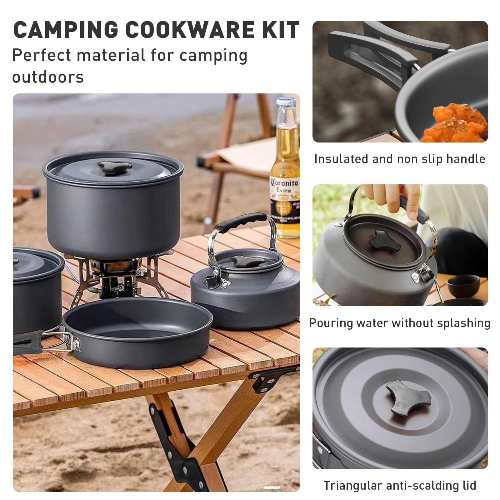 Camping Cooking Set - 17 pieces