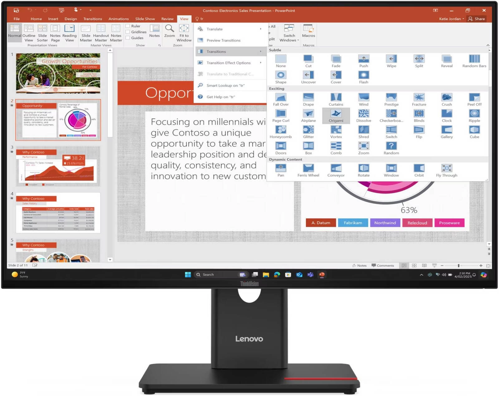 Lenovo ThinkVision T27-40 - 64A5MAT6UK 27" 1920x1080