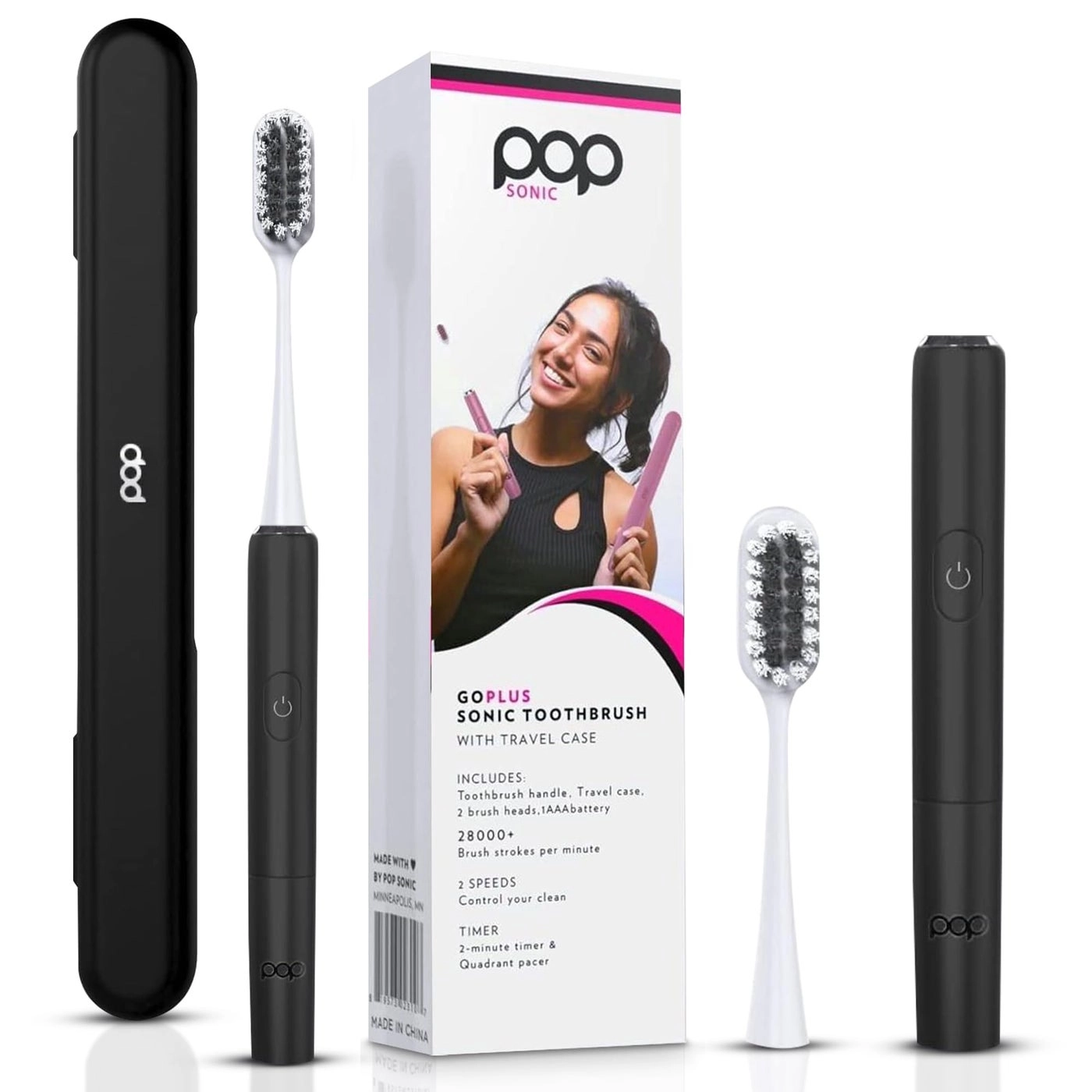 Go Plus - Electric Toothbrush 2 Speeds 18000-24000 Vibrations Per Minute