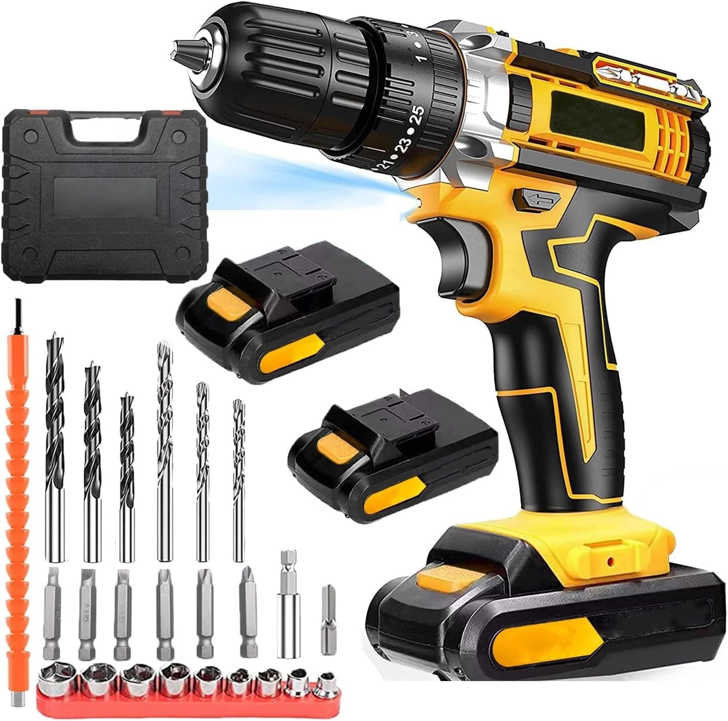TRASSLE 24-Piece Drill kit - 1.5Ah 48V