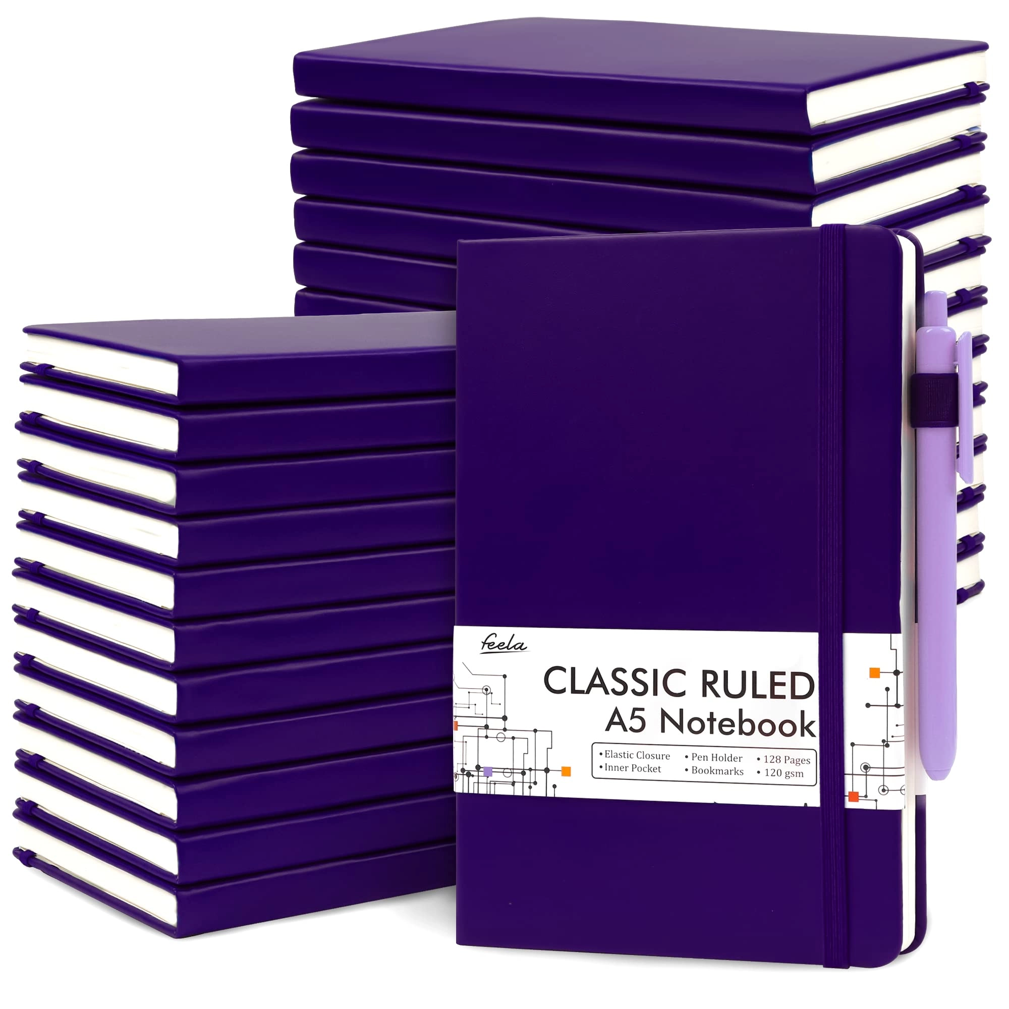 Journal Notebook A5 - Lined 64 Sheets