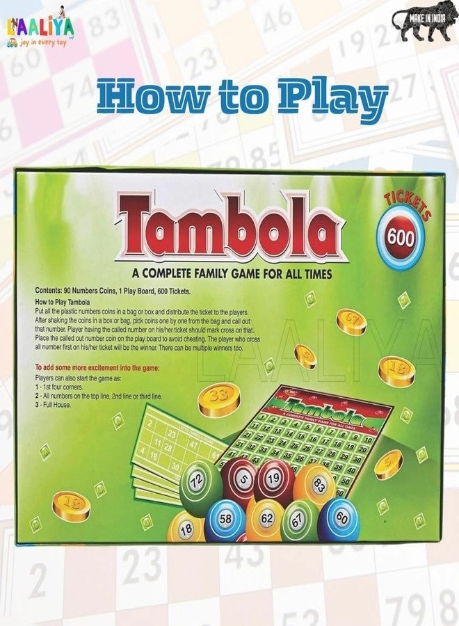 Tambola Game Set - 600 Tickets Age 5+