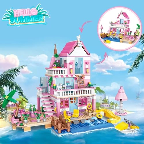 Beach House Building Set - Girls 822 pcs