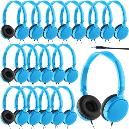 Classroom Headphones Wired Headphone 18 Pack