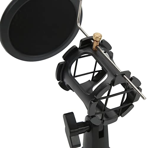 Microphone Pop Filter Holder - Shockproof Foldable Tripod