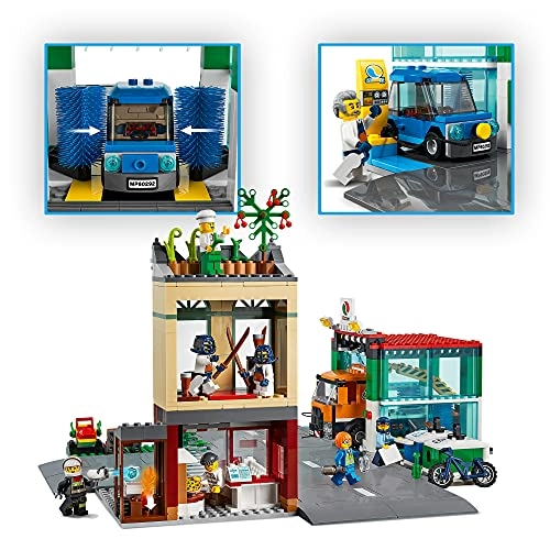 City Town Centre (60292) - Car Wash 8 Minifigures