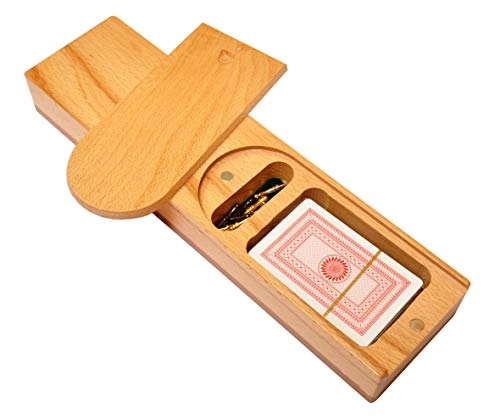 3 Track Cribbage Board - 29 shape Blood wood / Maple