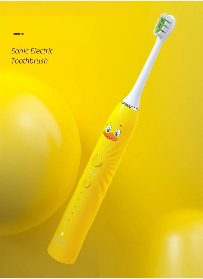 Ultrasonic Electric Children's Toothbrush - 6 Heads USB Charging