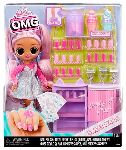Kitty K Fashion Doll - Sweet Nails 15 Surprises Real Nail Polish Ages 4+