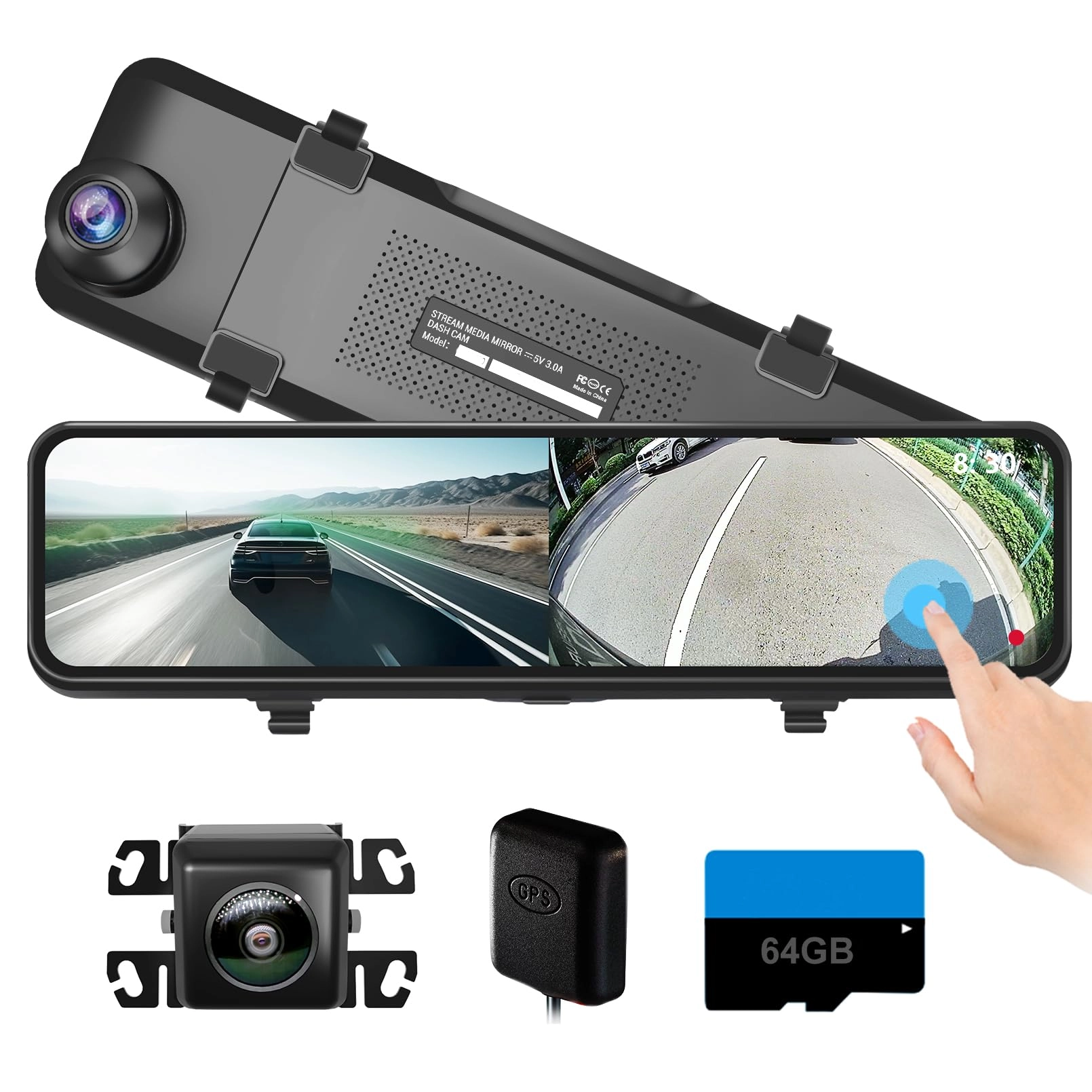 STONVUE Mirror Dash Cam - 4K