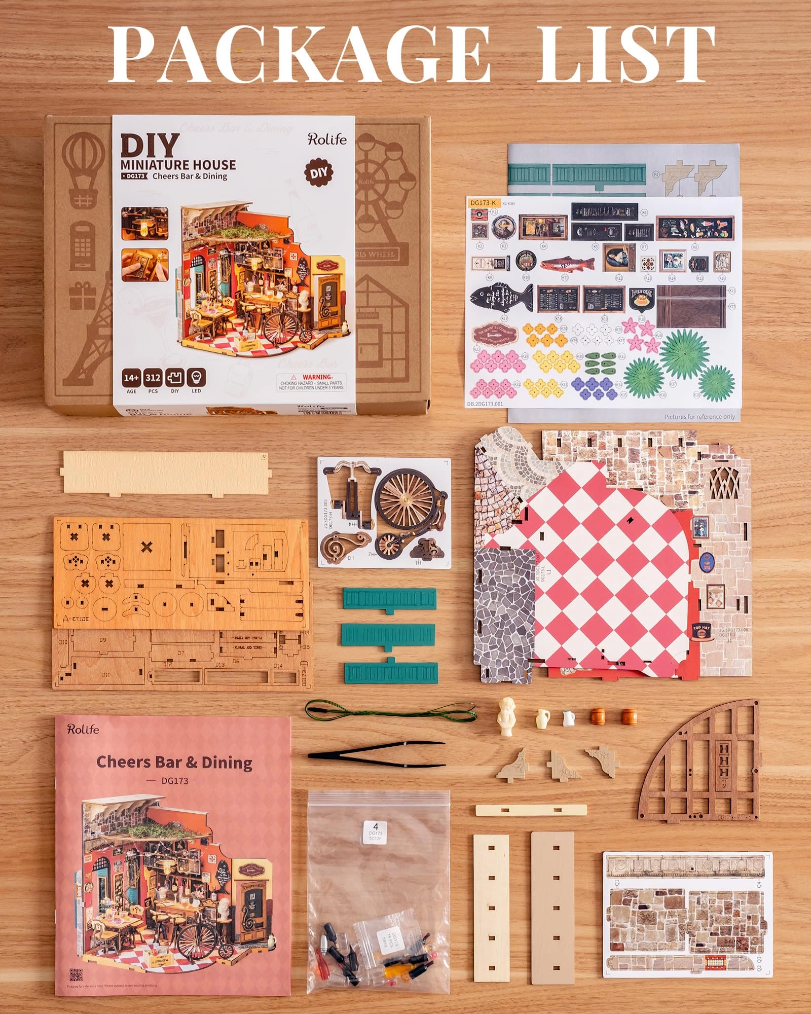 Cheers Bar - DIY Miniature House Wood
