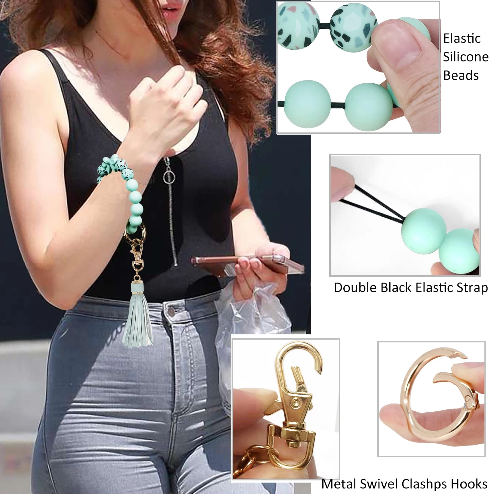 Silicone Key Ring Bracelet - Car