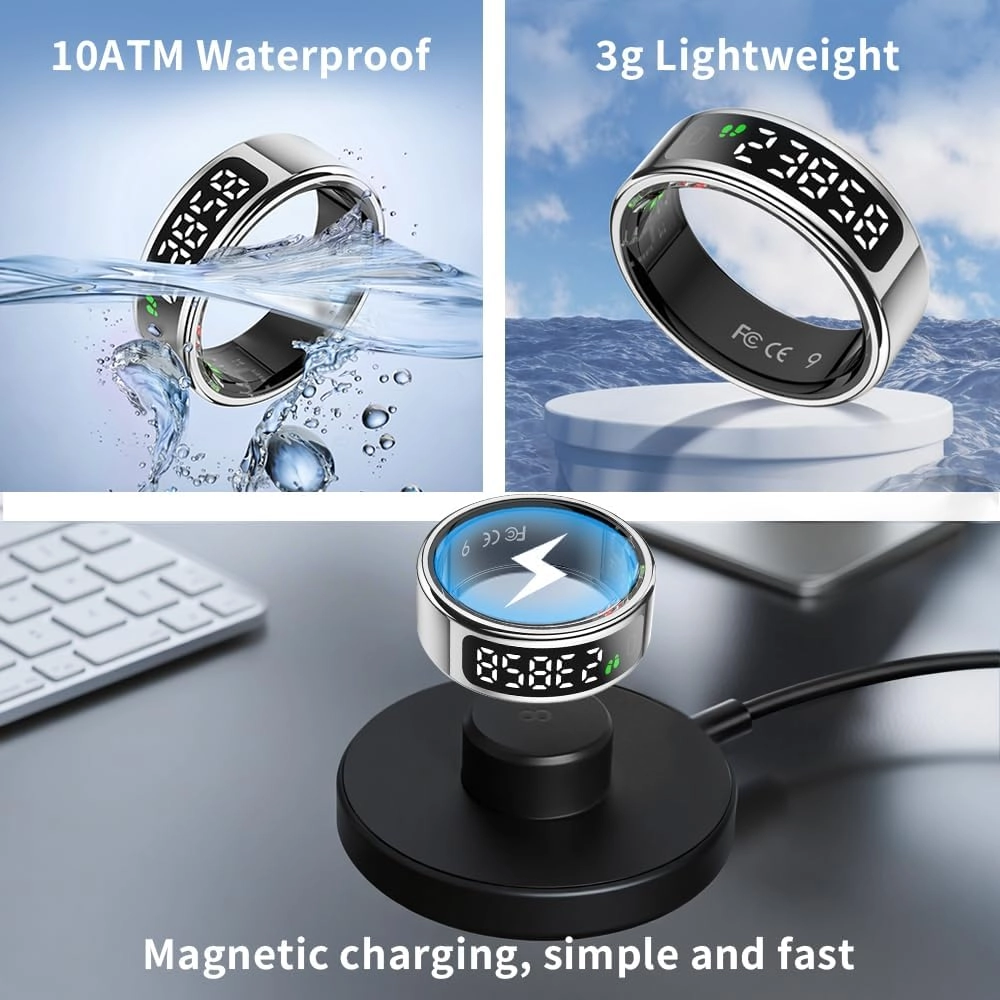 LCD Display Smart Ring - 13