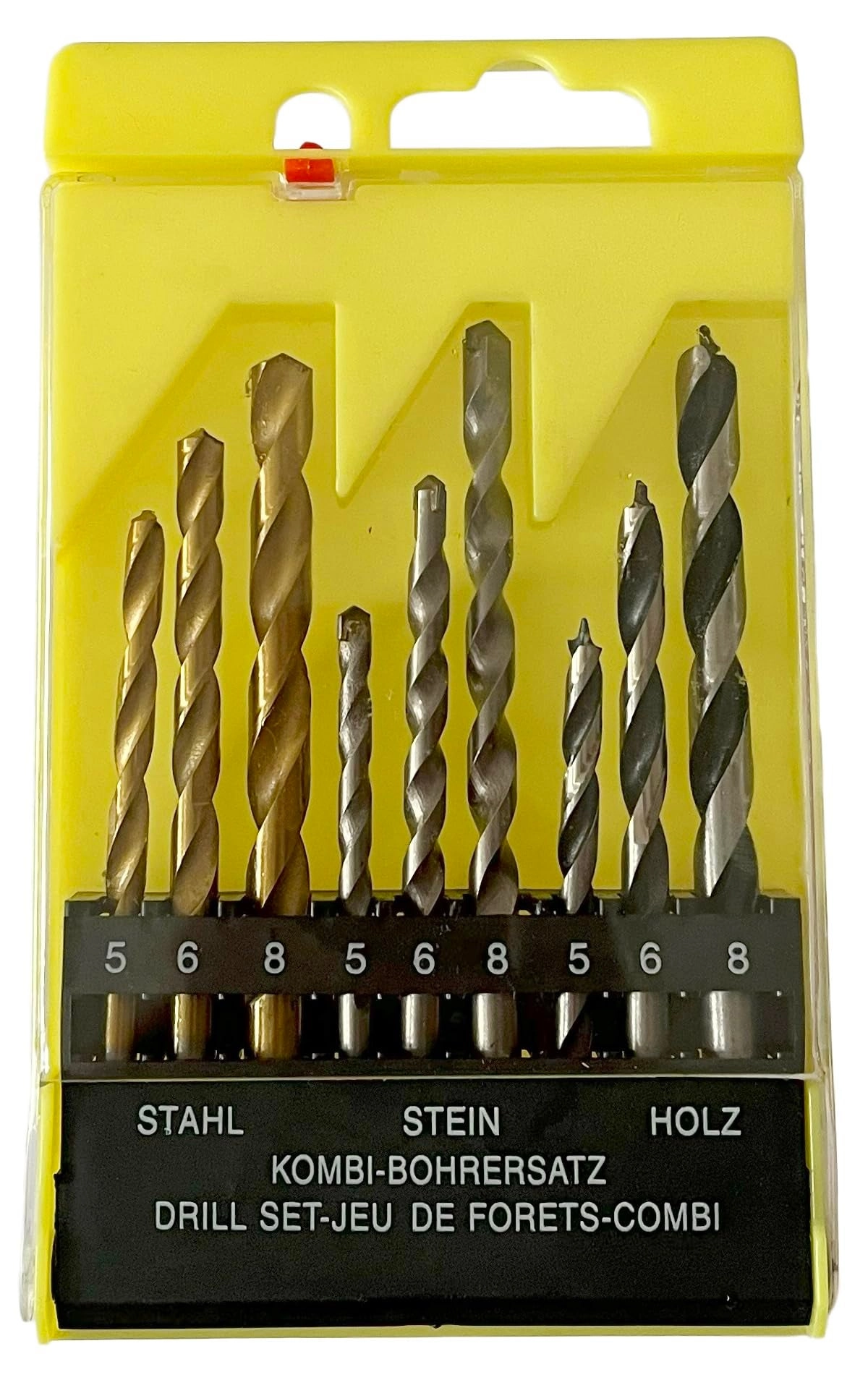 Inditrust 9pc Drill Bits Set - HIGH SPEED STEEL 9pc 5mm 6mm 8mm